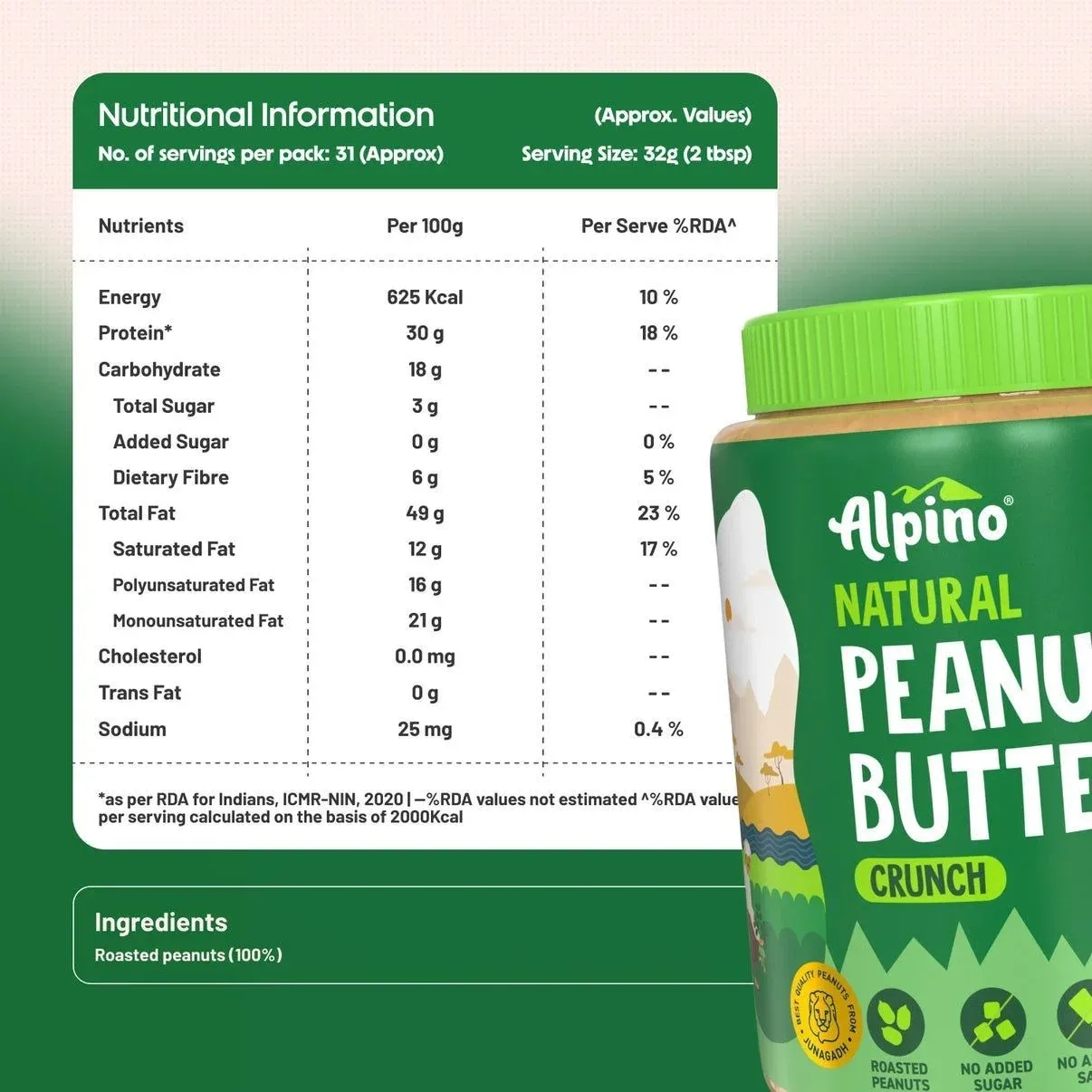 ALPINO | Peanut Butter Combo - Natural Crunch + Chocolate Smooth 3