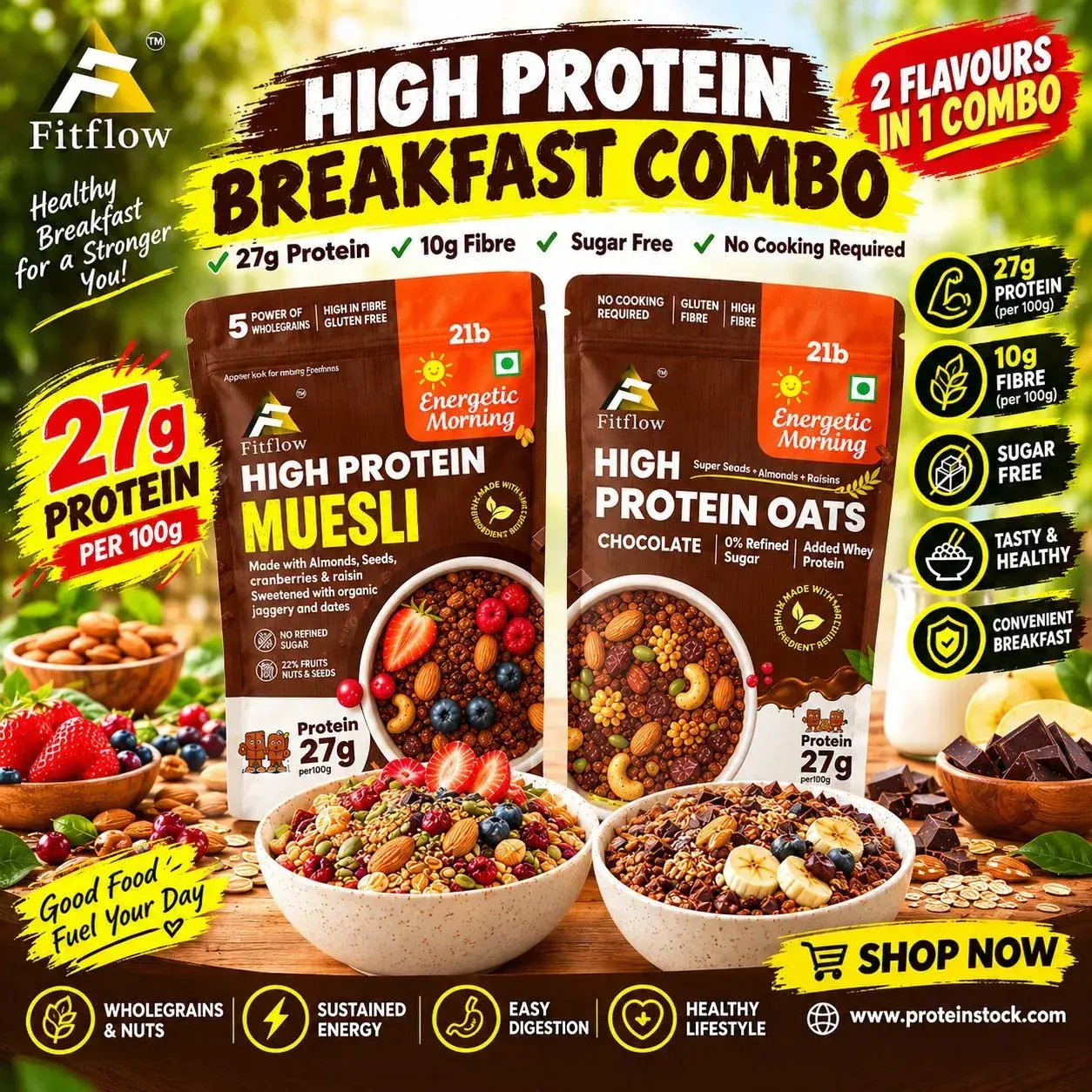 Chocolate Oats + Muesli