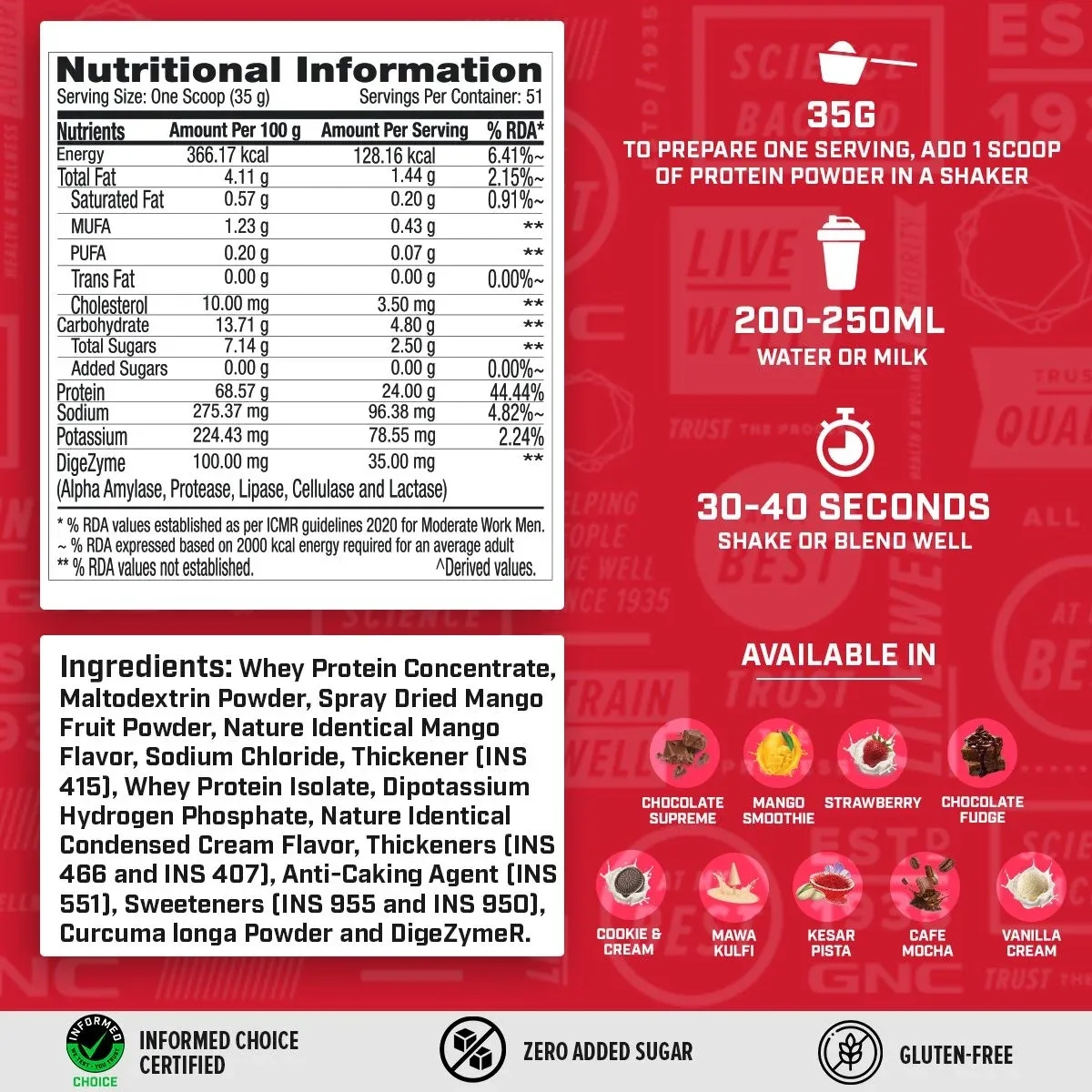 GNC Pro Power Combo – Whey Protein + 100g Creatine + Steel Shaker + Gym Bag 3