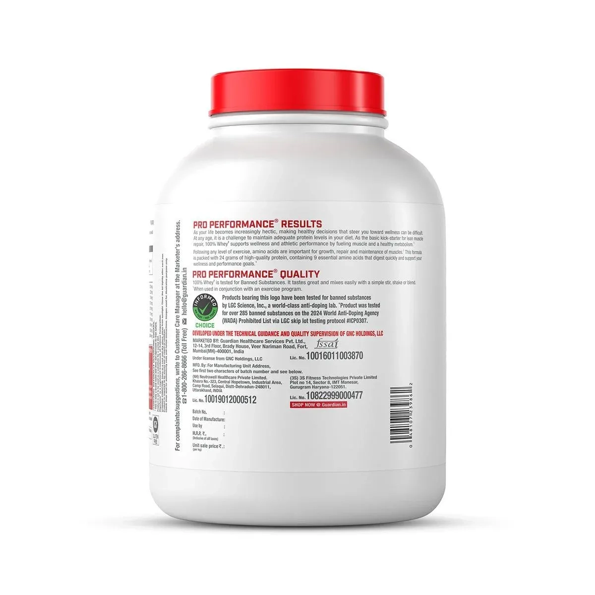 GNC Pro Power Combo – Whey Protein + 100g Creatine + Steel Shaker + Gym Bag 10