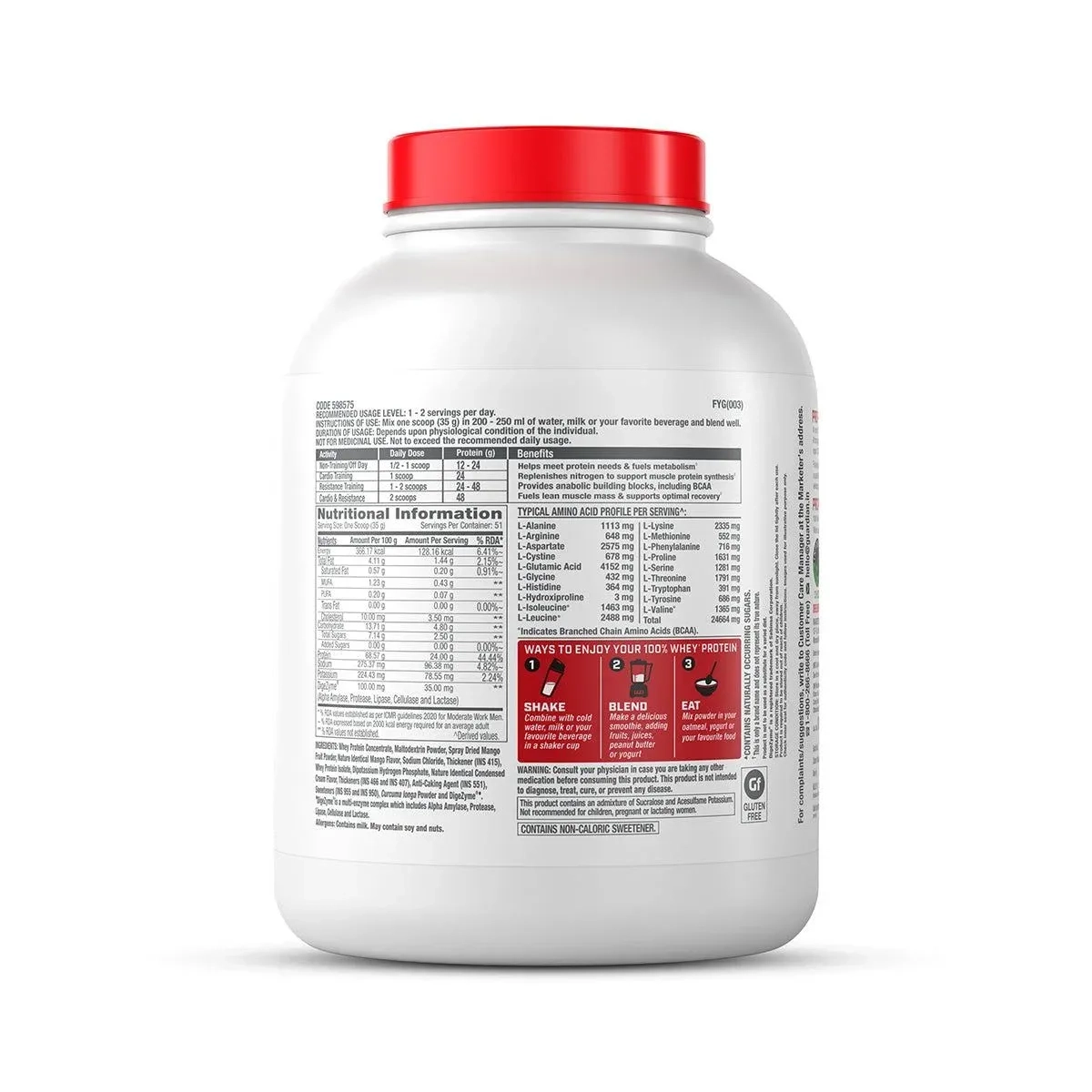 GNC Pro Power Combo – Whey Protein + 100g Creatine + Steel Shaker + Gym Bag 11