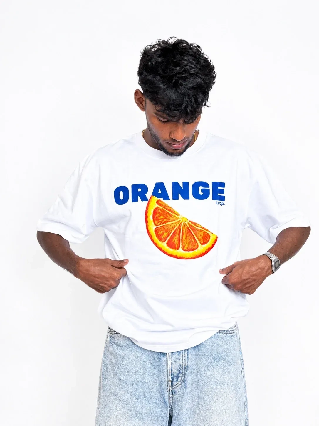Orange tee