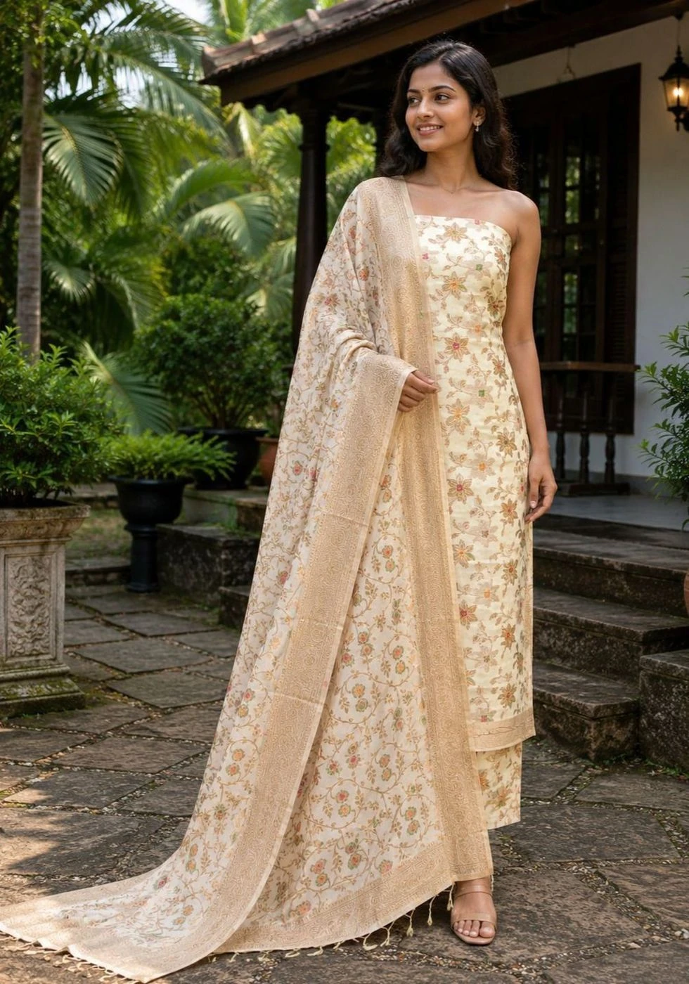 Churidar Materials Banarasi silk