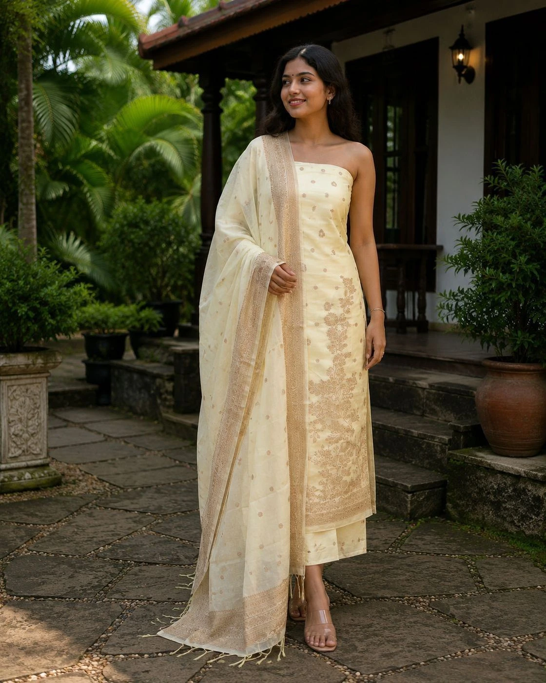 Churidar Material Banarasi Silk