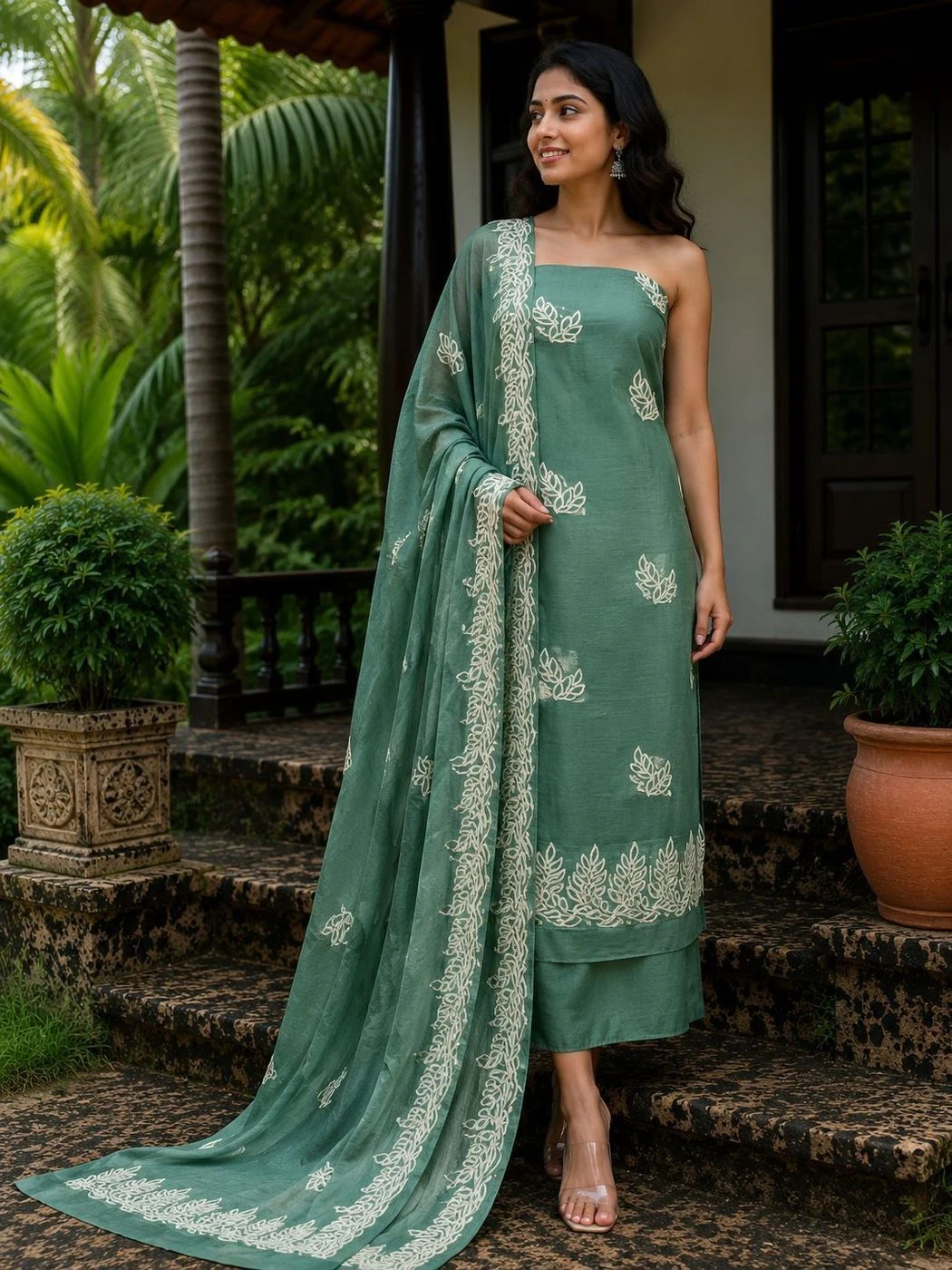 Churidar Material Crush Satin