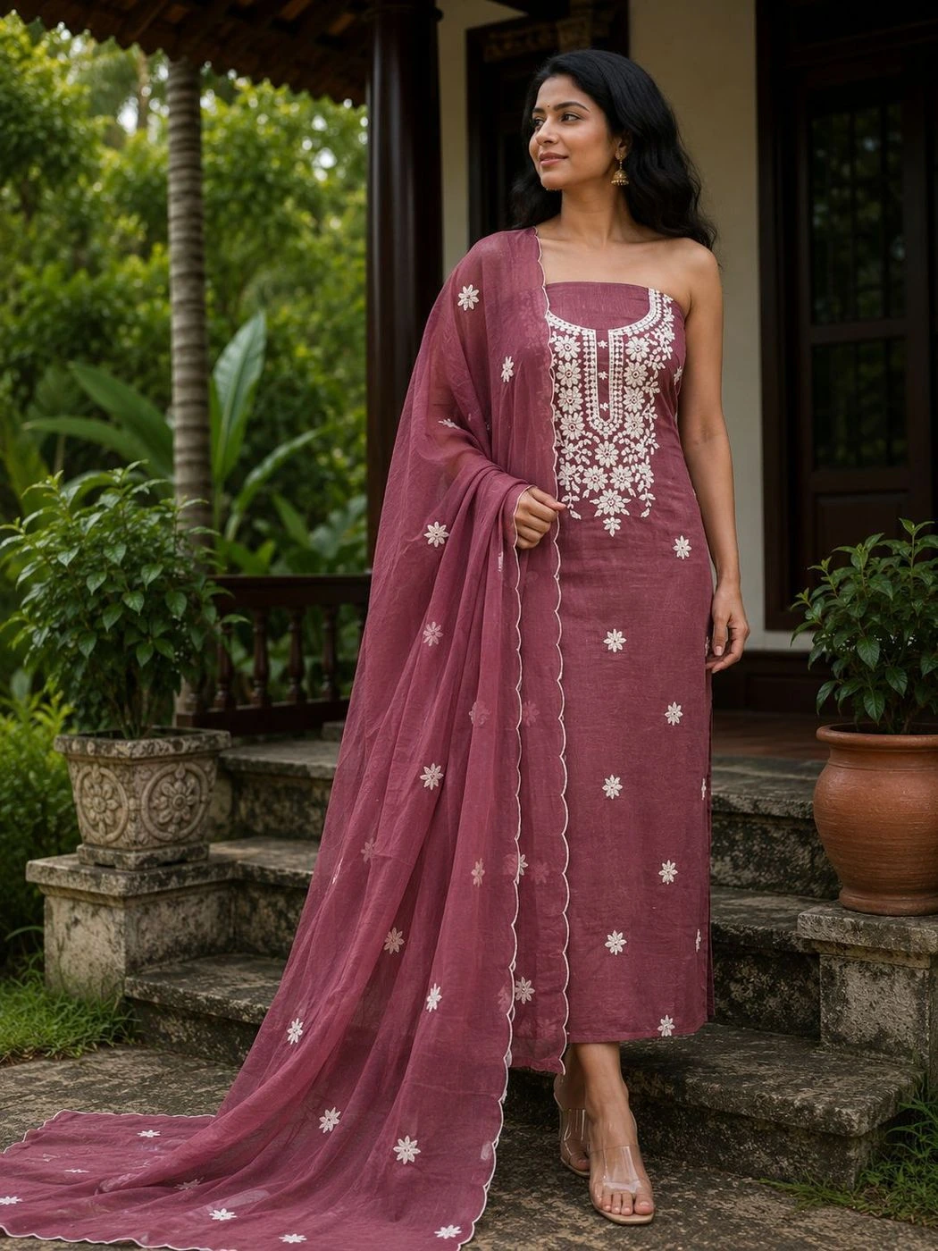 Churidar Material Crush Satin