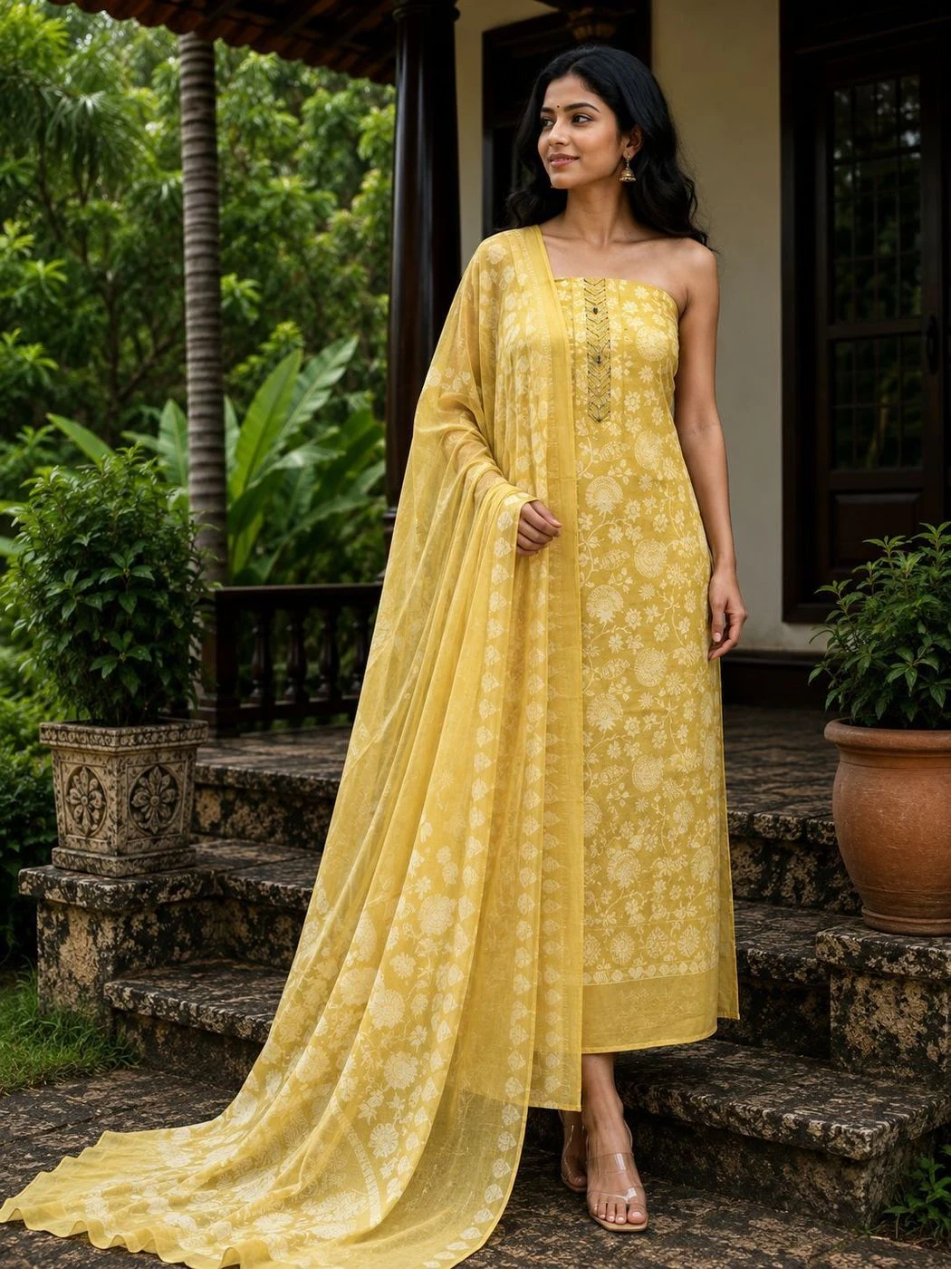Churidar Material Pure cotton