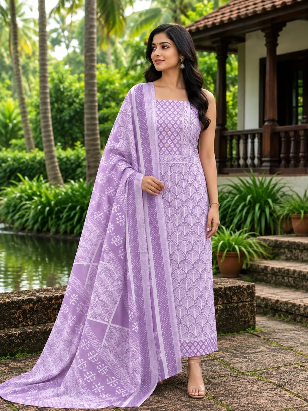 Churidar Material Pure cotton