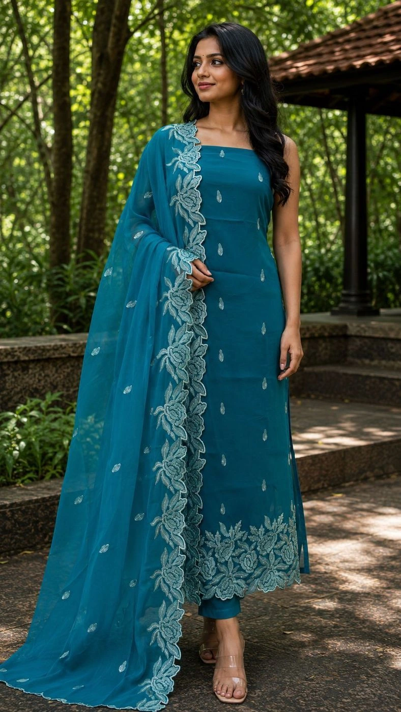 Churidar Material Mal chiffon
