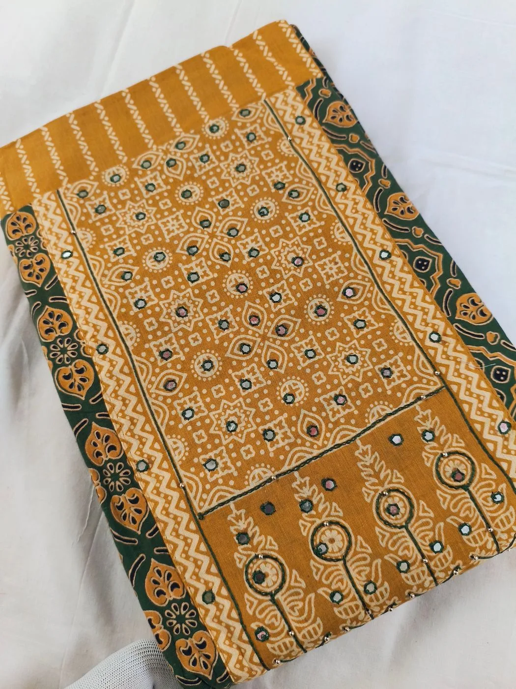 Churidar material cotton ajrak