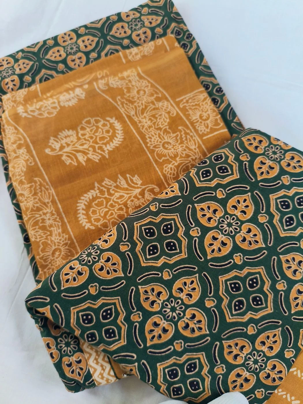 Churidar material cotton ajrak