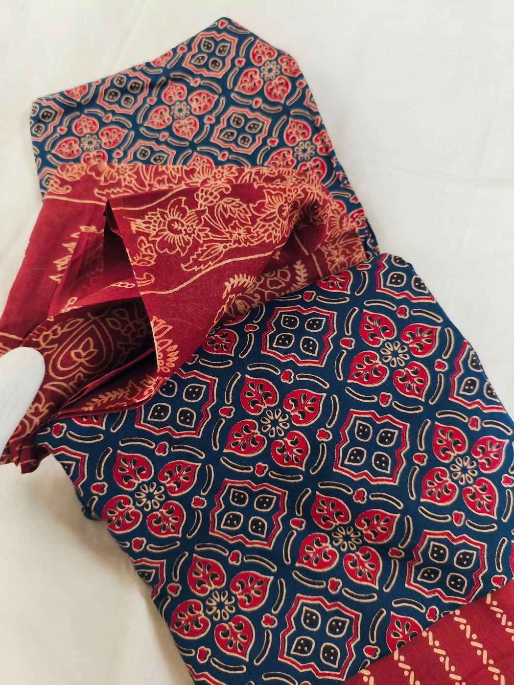 Churidar materials cotton ajrak