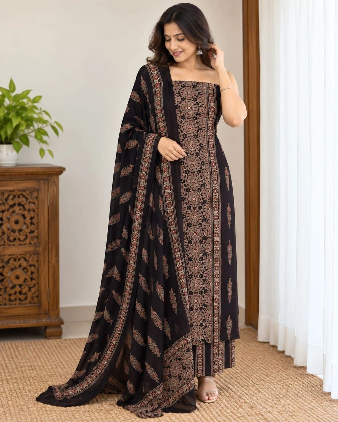 Unstiched churidar materials rayon