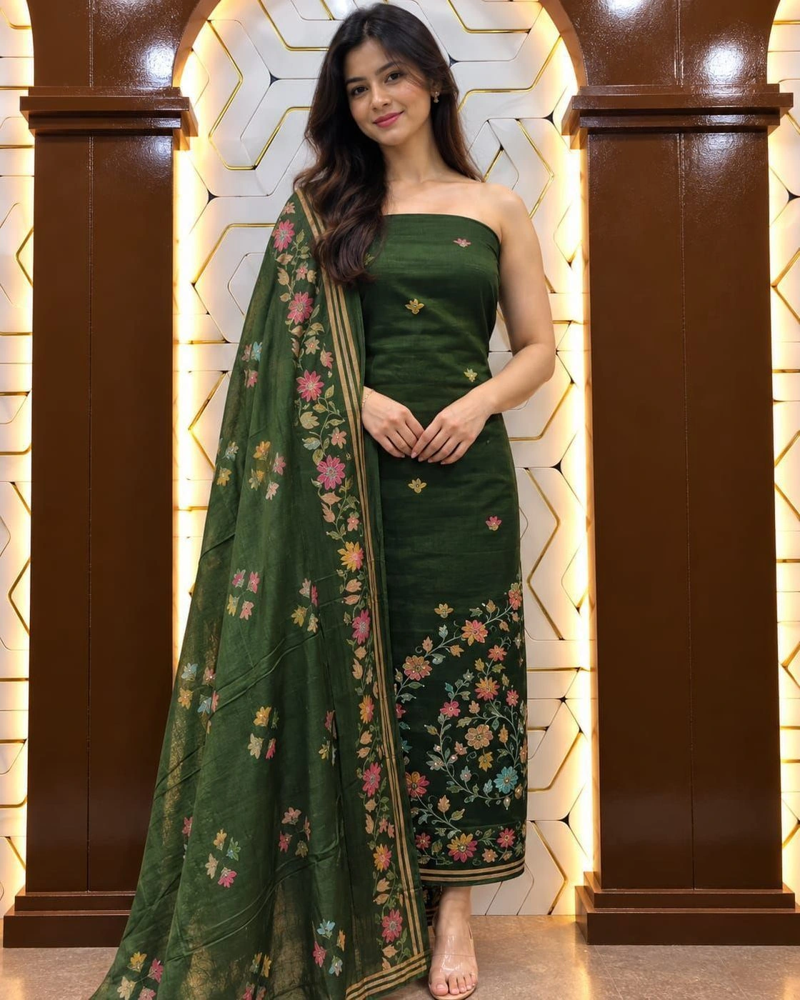Unstiched churidar materials jaam cotton