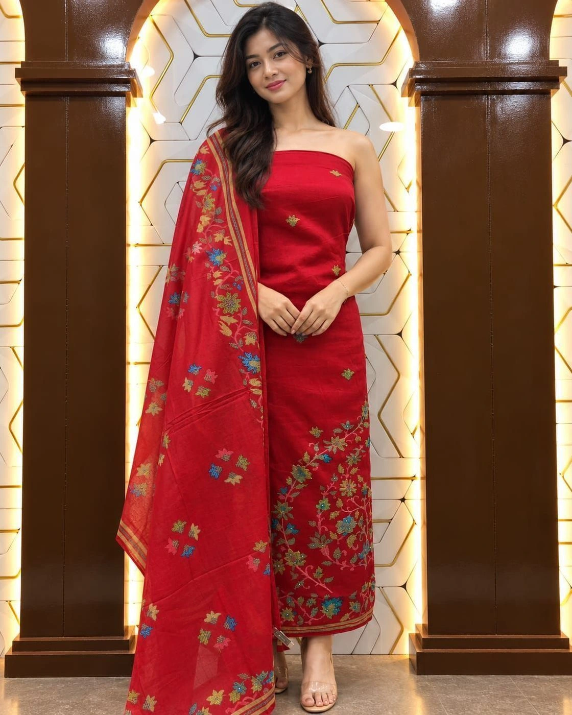 Unstiched churidar materials jaam cotton