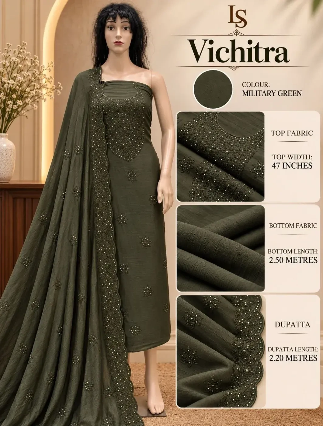 Churidar Materials vichitra