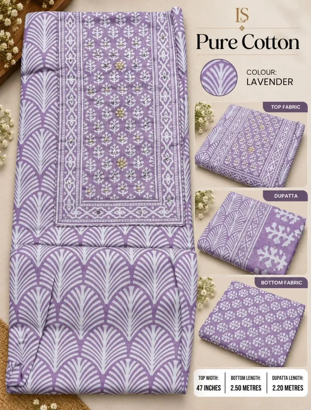 Churidar Material Pure cotton