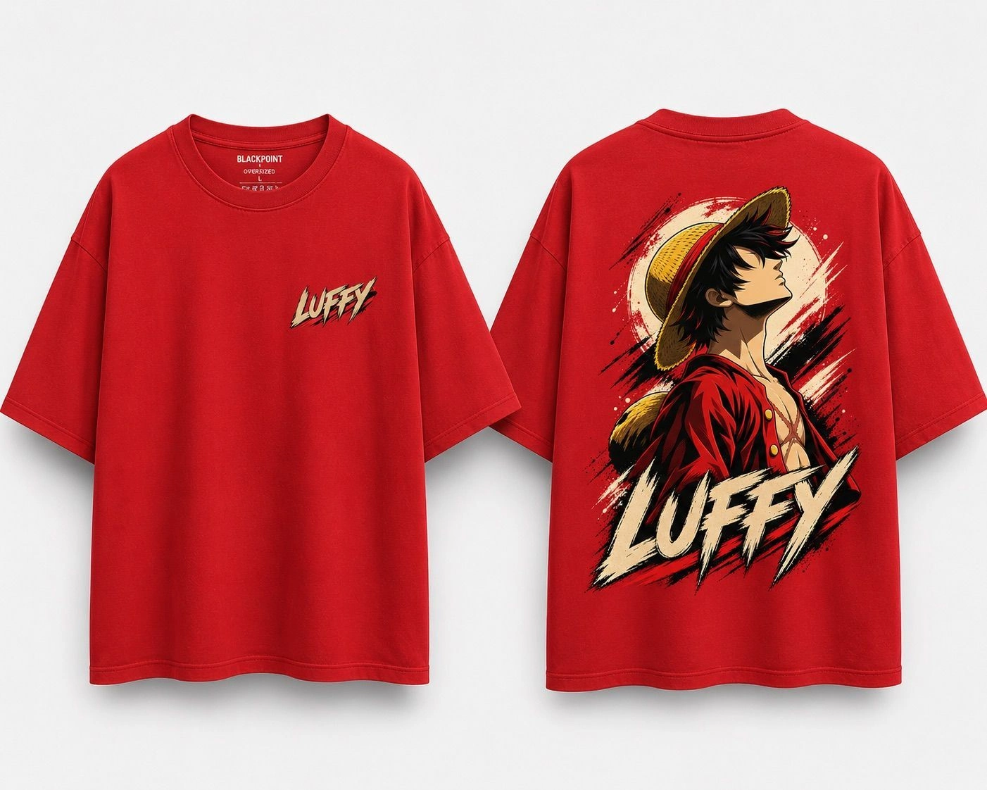 Premium Oversized Tee- Luffy 3