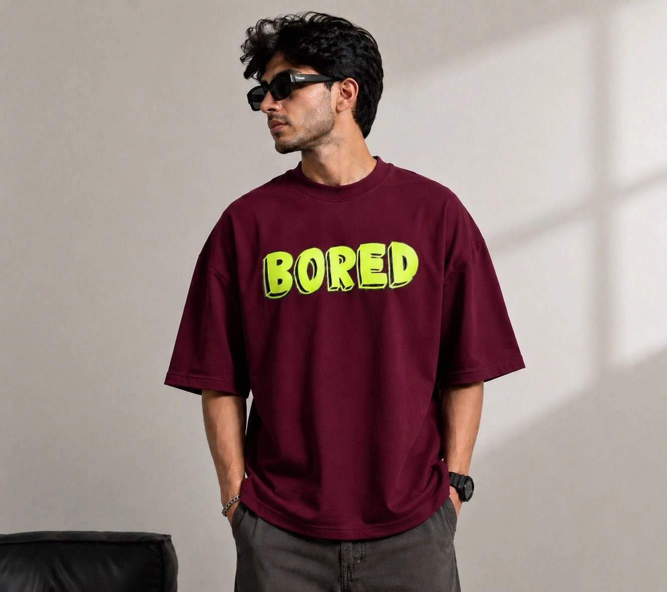Oversized Tee- Bored