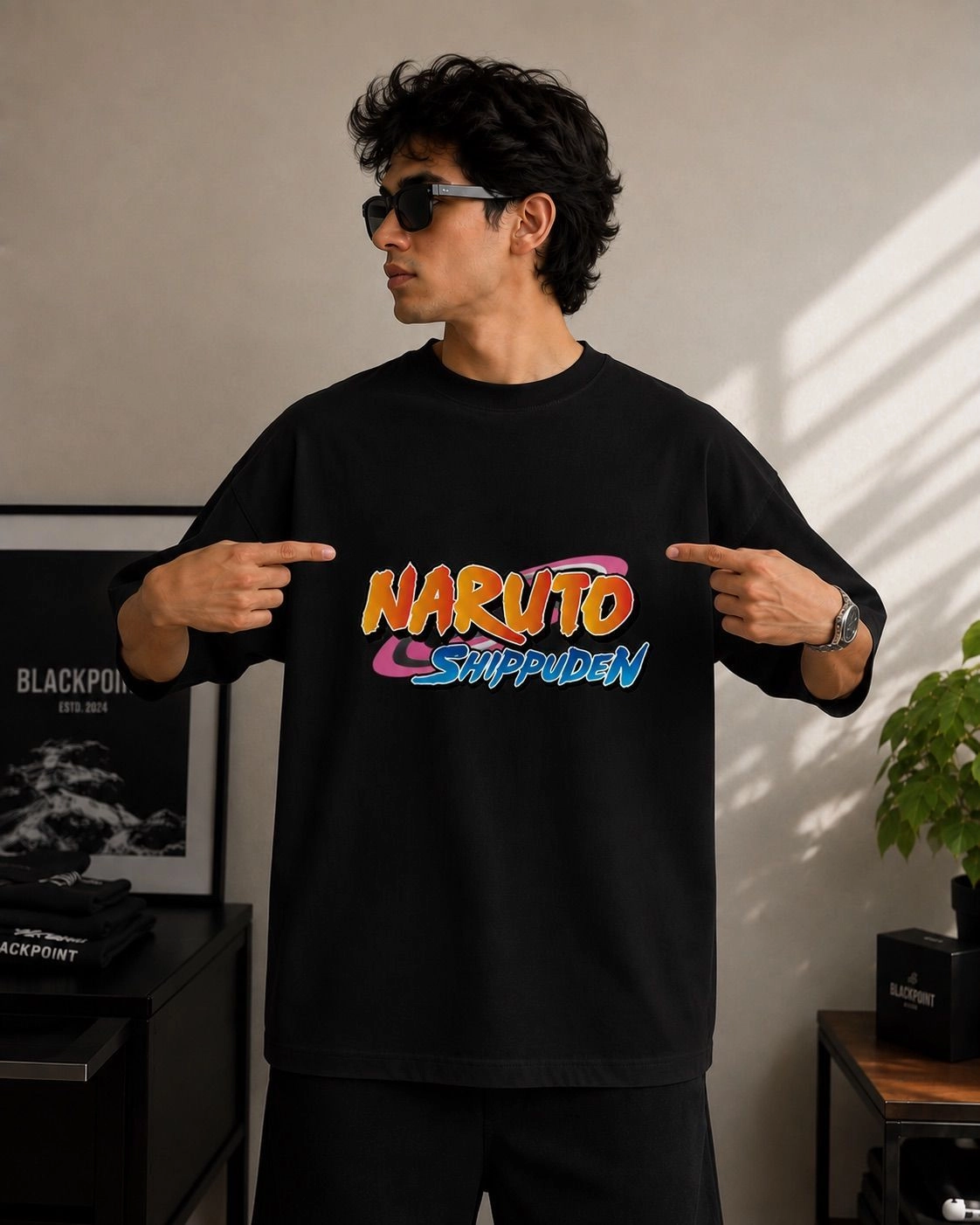 Oversized Tee- Naruto