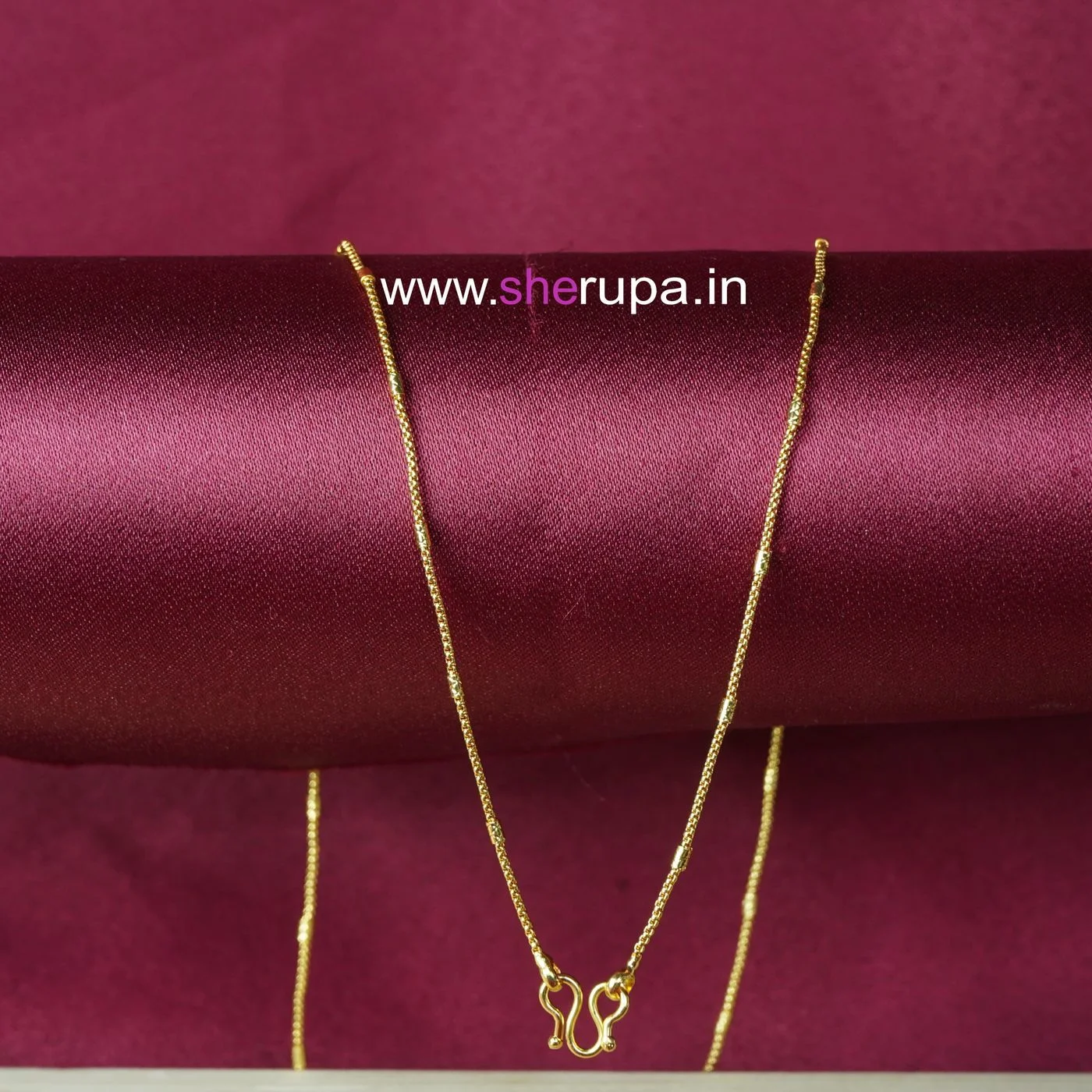 Traditional Kerala Gold Tone Long Necklace (24 inches)