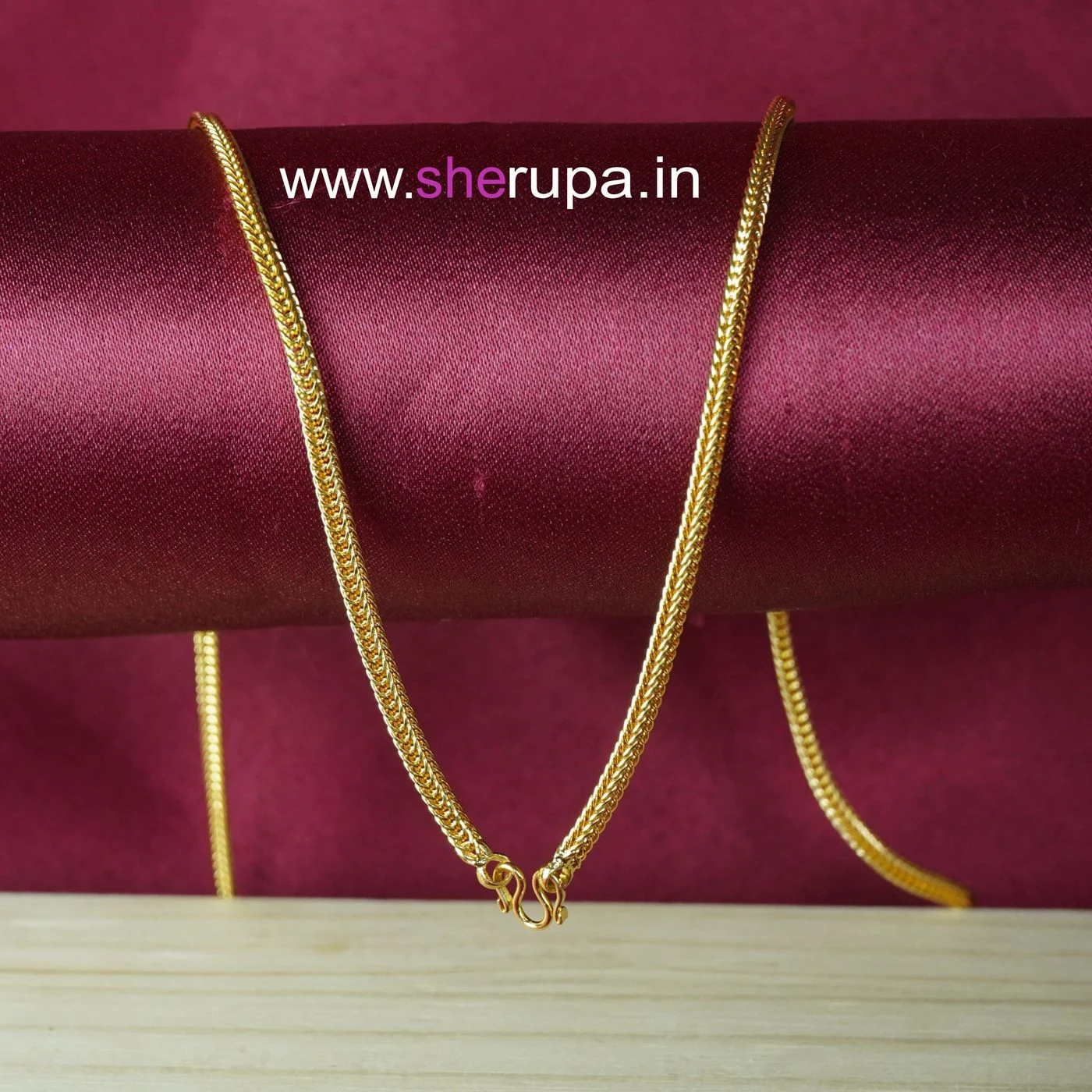 Traditional Kerala Gold Tone Long Necklace (24 inches)
