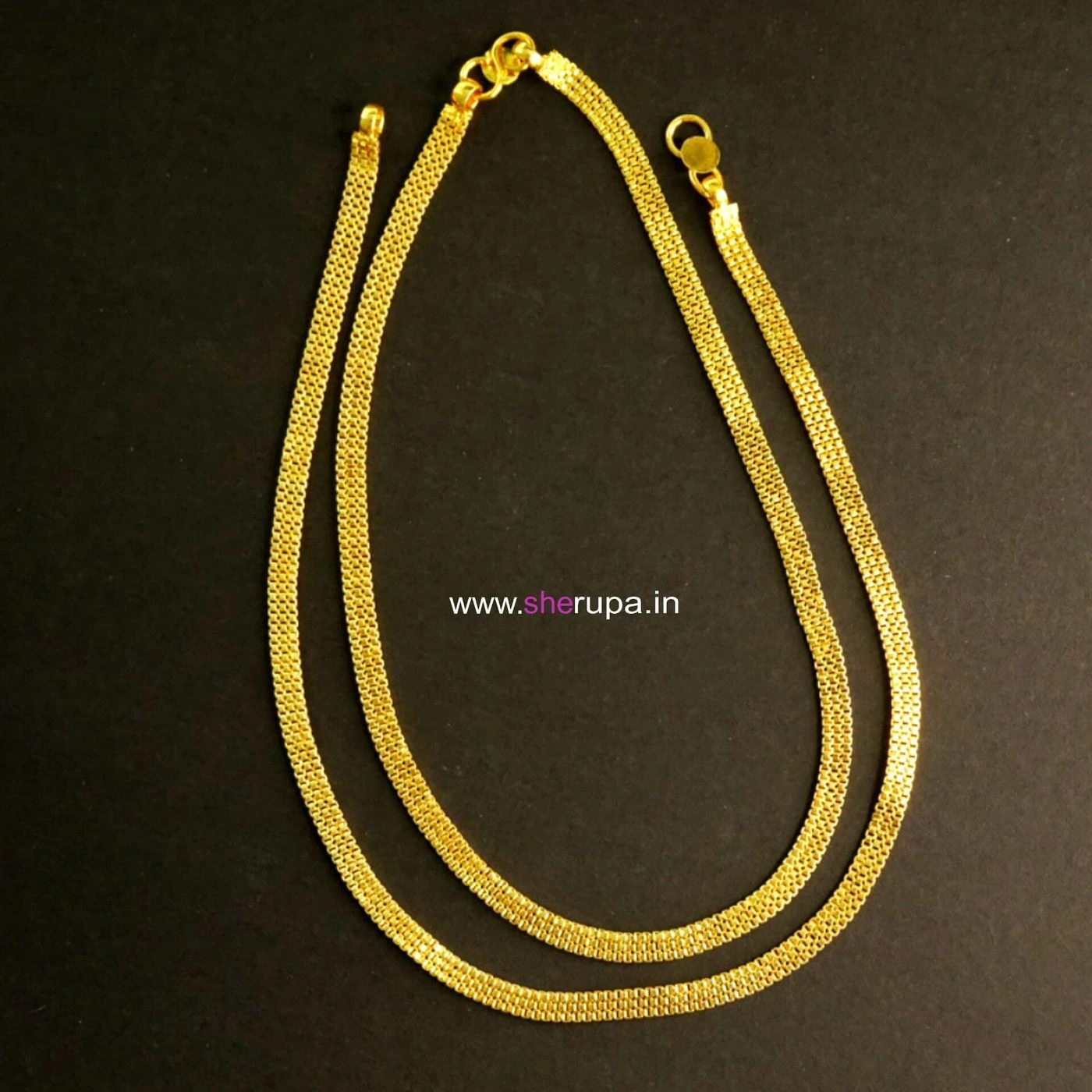 Gold Tone Anklet for Women – Traditional Padasaram