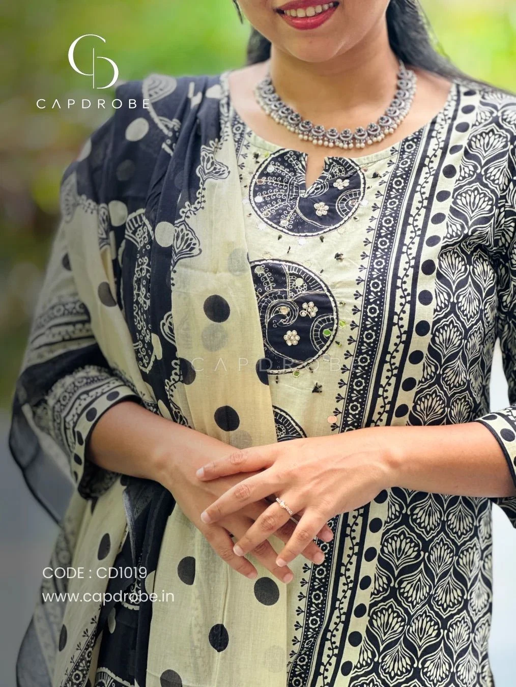 Premium Mul Cotton Kurti set with dupatta |CD1019 3