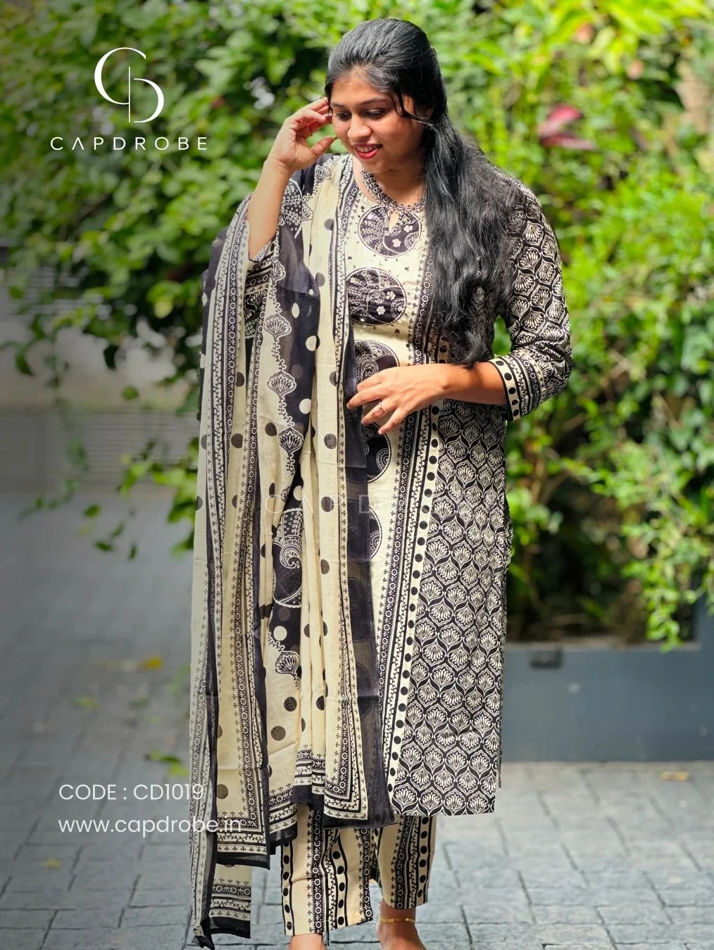 Premium Mul Cotton Kurti set with dupatta |CD1019 4