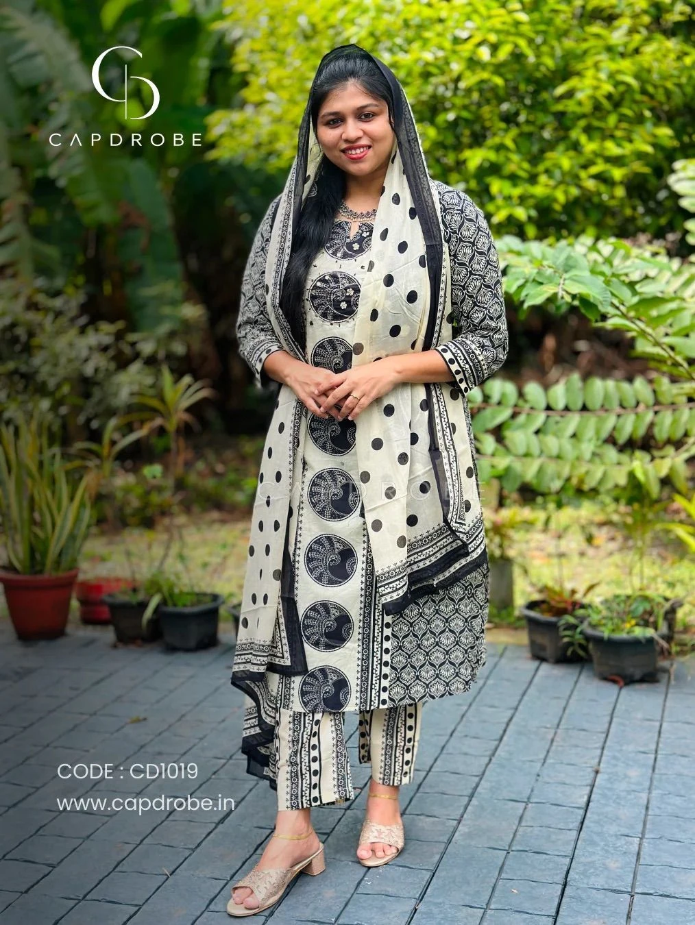 Premium Mul Cotton Kurti set with dupatta |CD1019 6