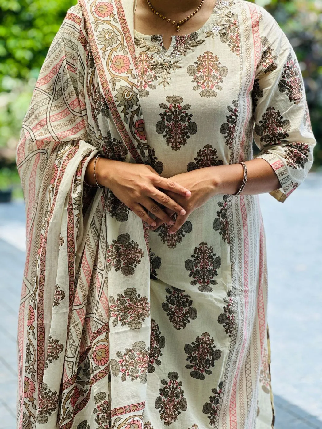 Premium Mul Cotton Kurti set with duppata | CD1023 5
