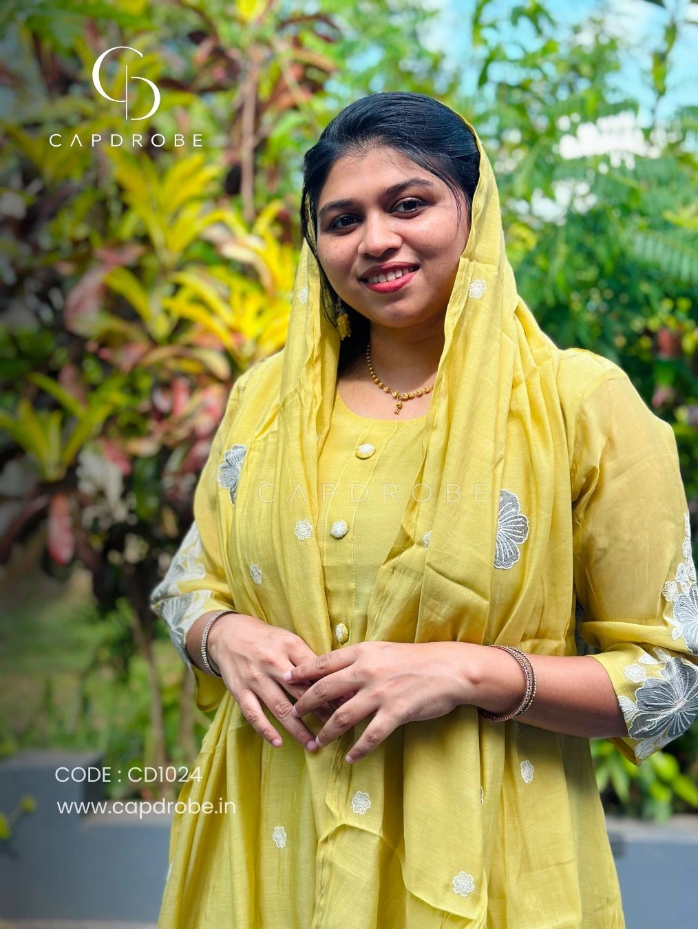 Premium Mul Chanderi Kurti Set with Dupatta | CD1024 3