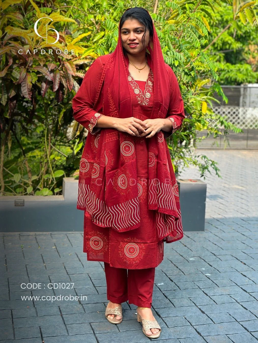 Premium Mul Cotton Kurti Set with Dupatta | CD1027