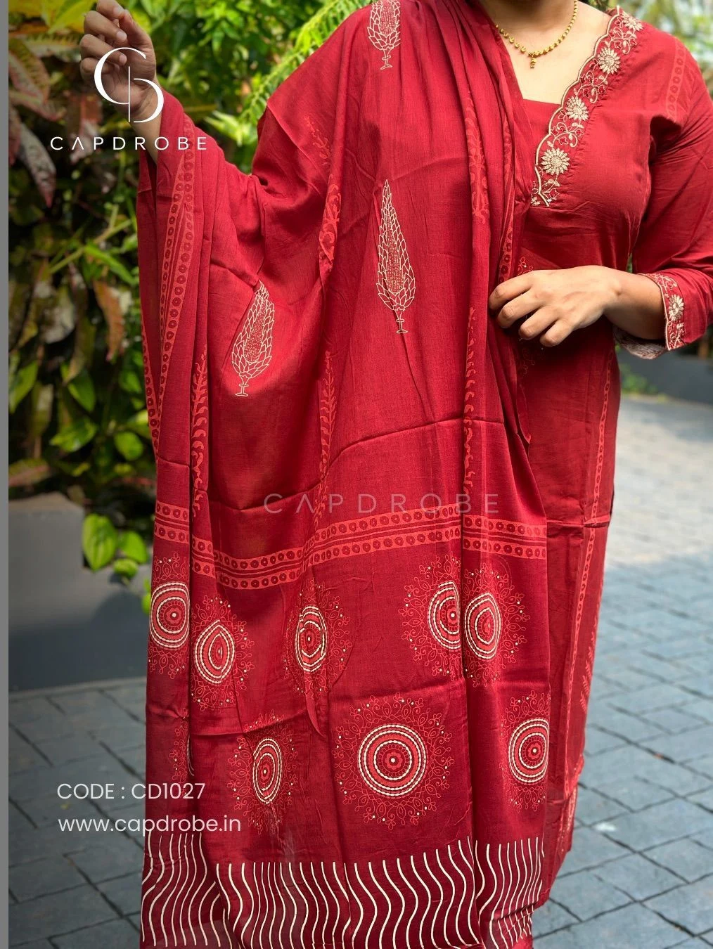 Premium Mul Cotton Kurti Set with Dupatta | CD1027 5