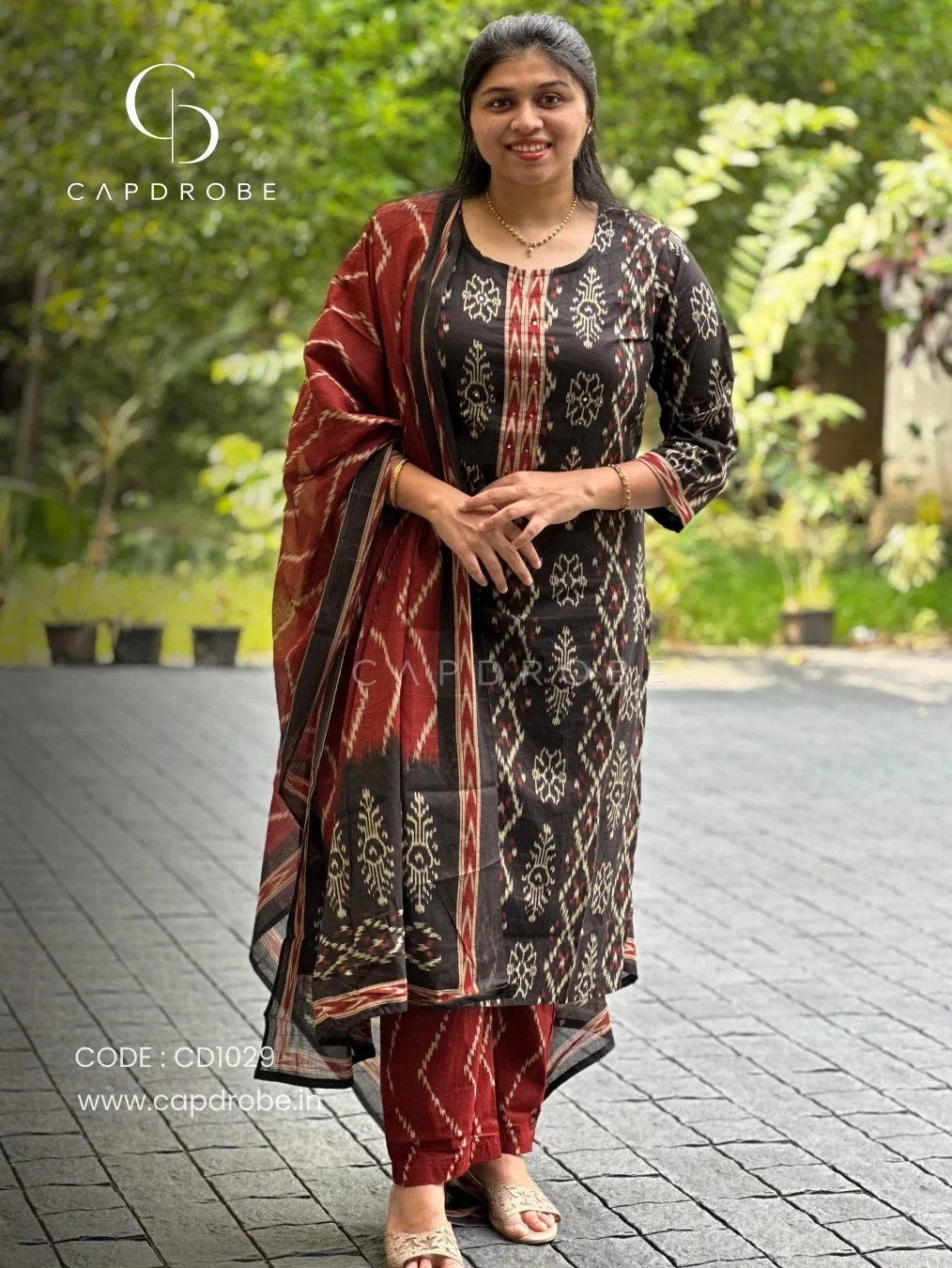 Premium Cotton kurti set with duppata | CD1029 1