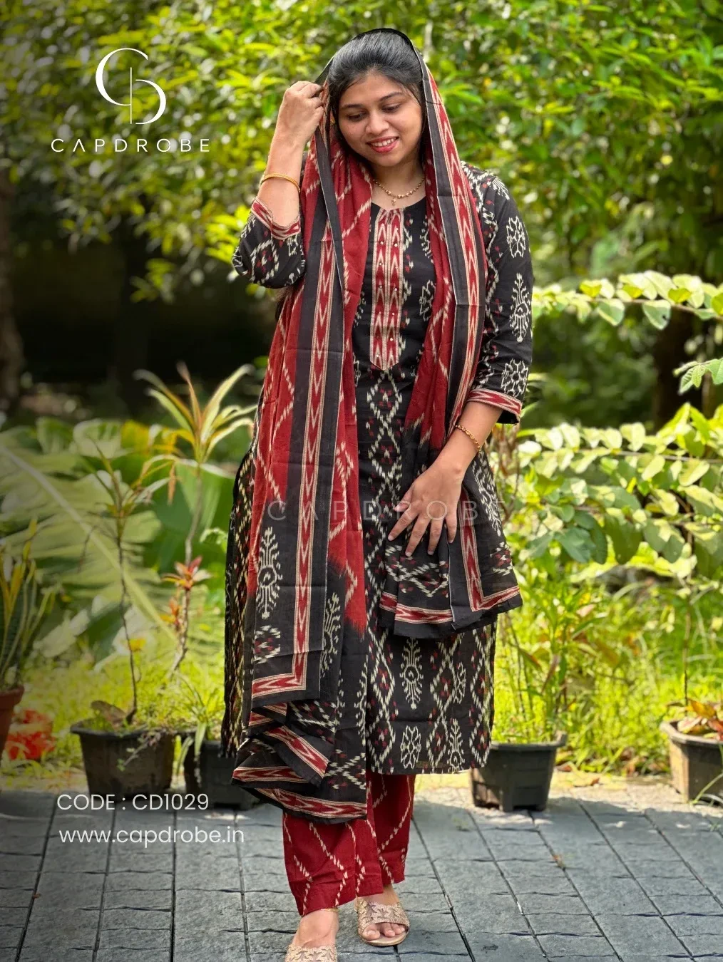 Premium Cotton kurti set with duppata | CD1029 2