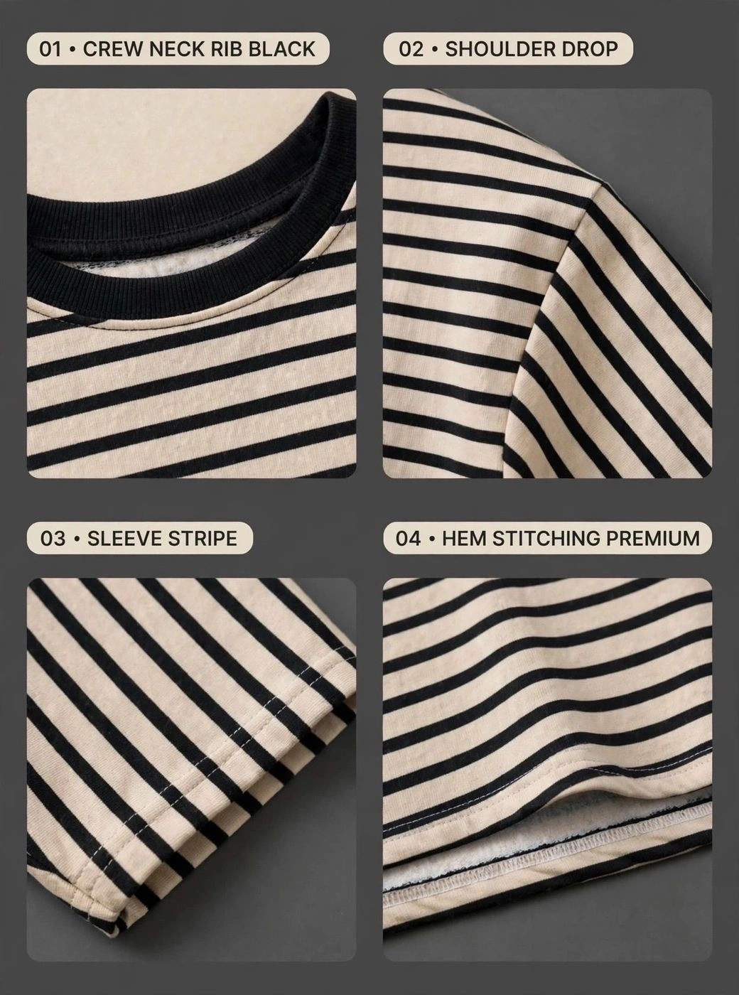 Five sleeve T-shirt 3