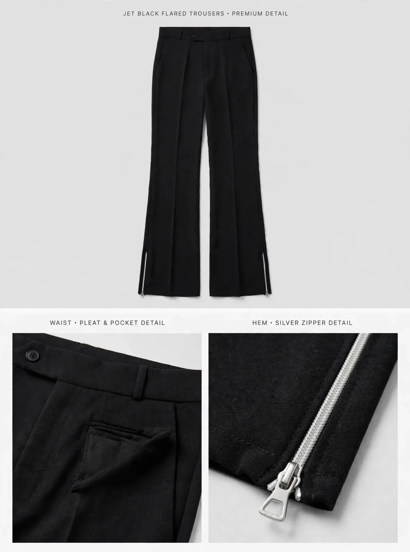 Armani bootcut formal pant zipper 2