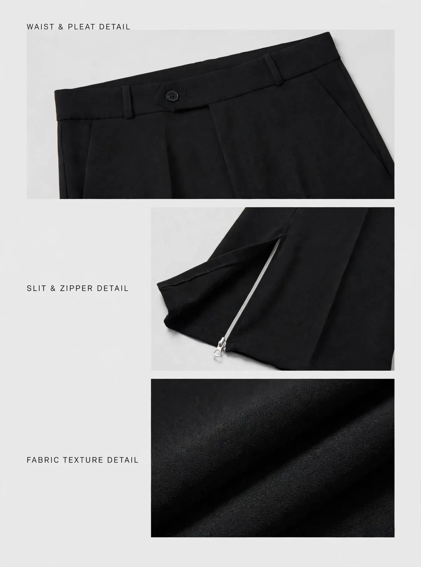 Armani bootcut formal pant zipper 4
