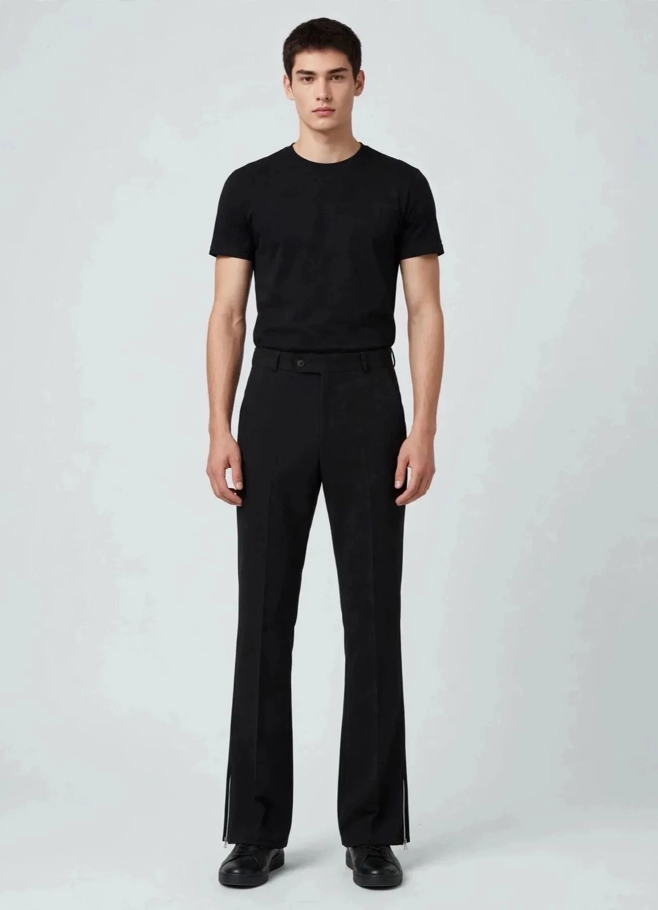 Armani bootcut formal pant zipper 3