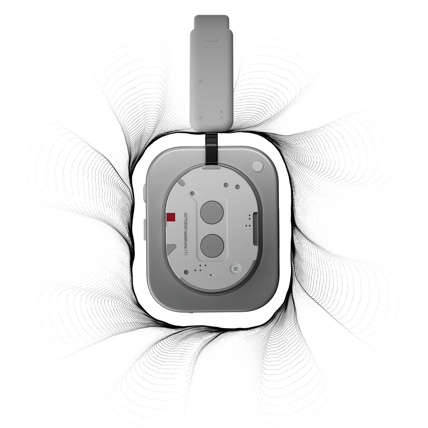 Nothing Headphone(1) 42dB ANC| Dual Device| Hi-Res+LDAC|40mm Driver|Sound by KEF Bluetooth & Wired Headset (White, On the Ear)