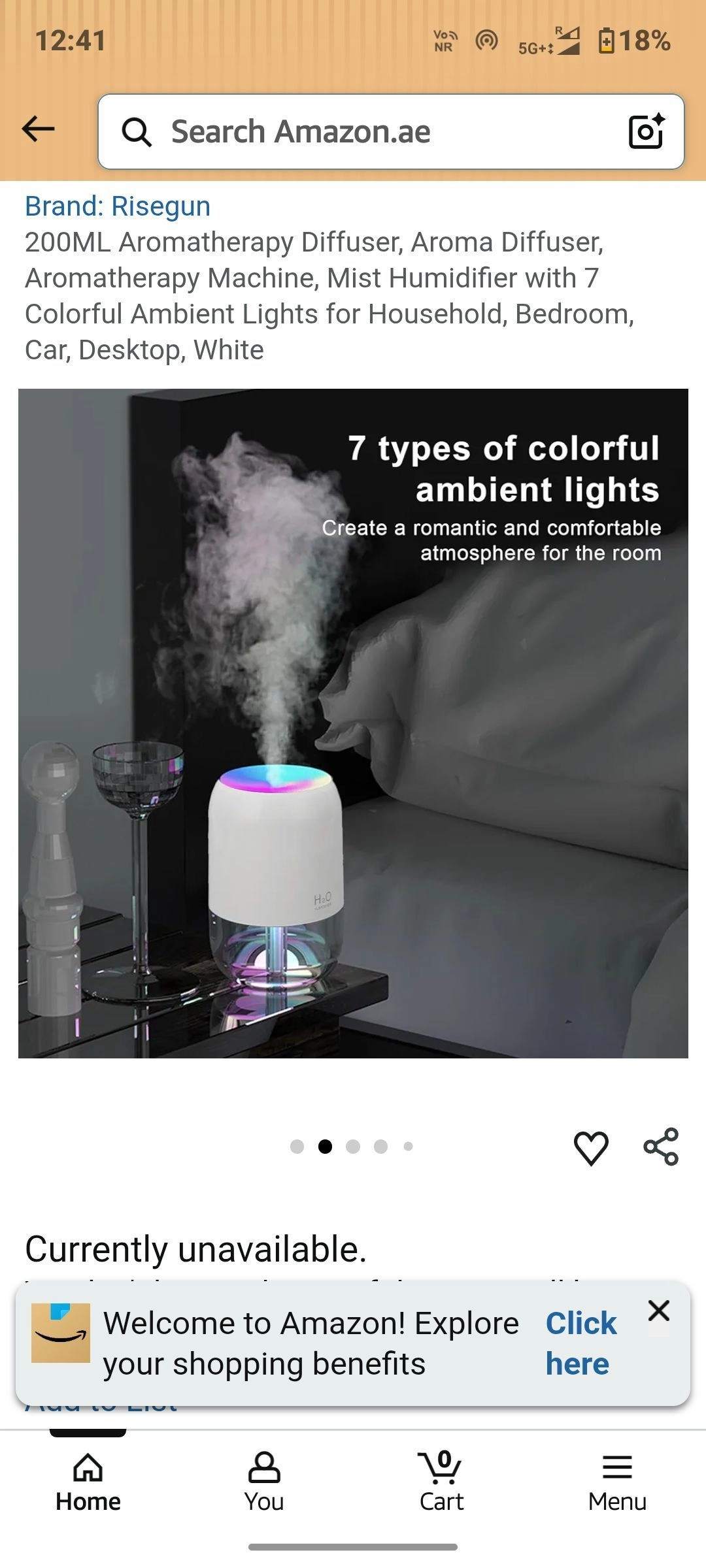 Mini Humidifiers for Bedroom, 200ml Small Humidifier for Home Plant, Room Humidifiers for Bedroom Auto Shut-off Top Fill Humidifier for Car Office Desktop, White 3