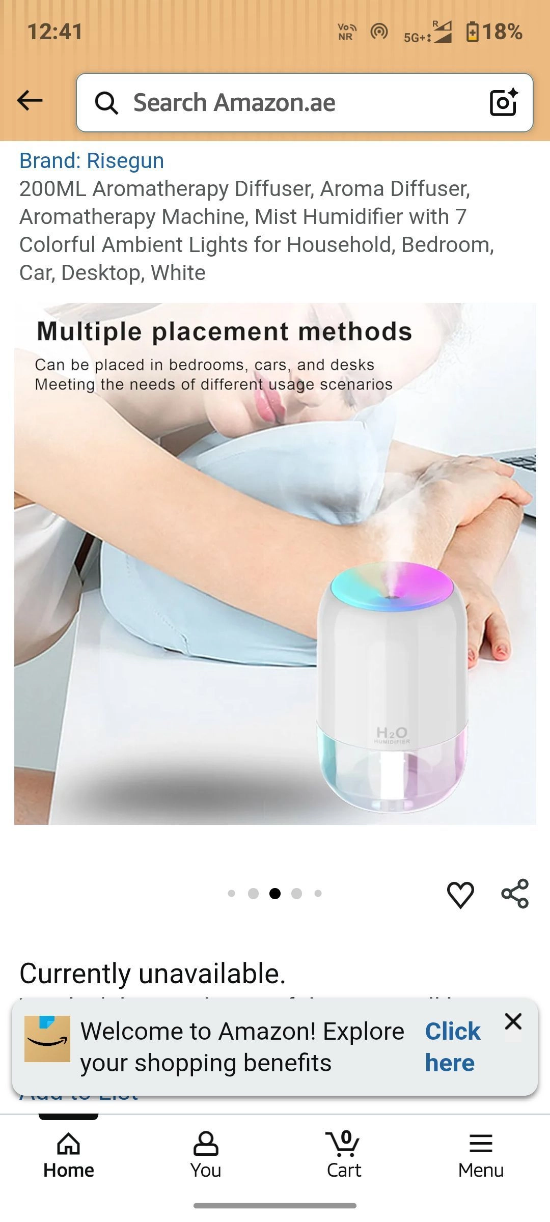 Mini Humidifiers for Bedroom, 200ml Small Humidifier for Home Plant, Room Humidifiers for Bedroom Auto Shut-off Top Fill Humidifier for Car Office Desktop, White 4