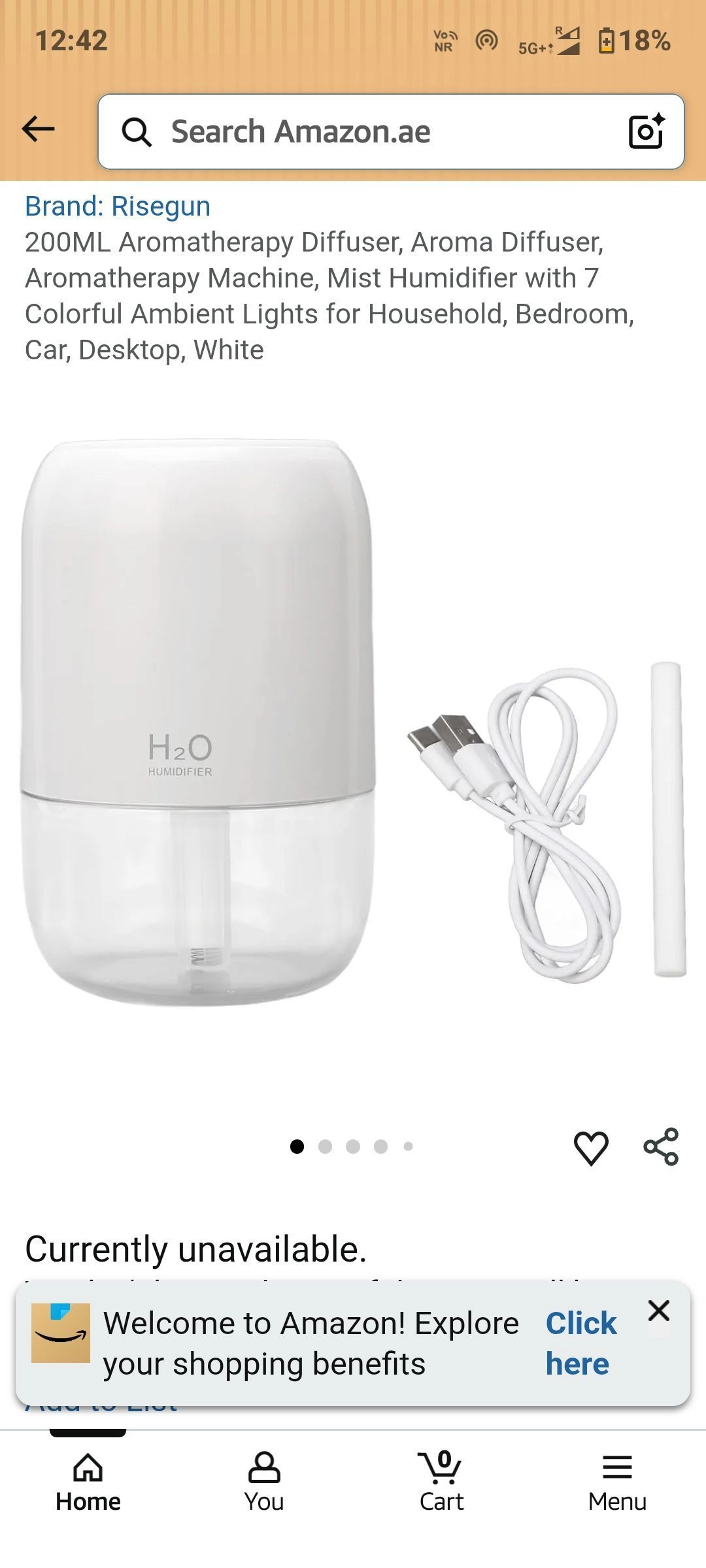 Mini Humidifiers for Bedroom, 200ml Small Humidifier for Home Plant, Room Humidifiers for Bedroom Auto Shut-off Top Fill Humidifier for Car Office Desktop, White 9