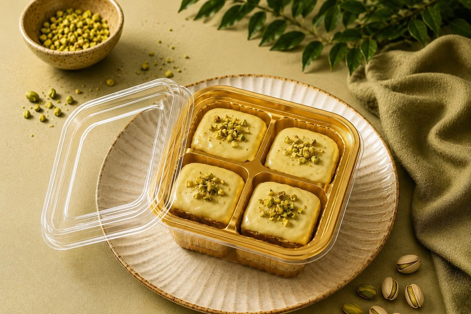 Plastic 4 Cavity Container with Lid (10 pc) 5
