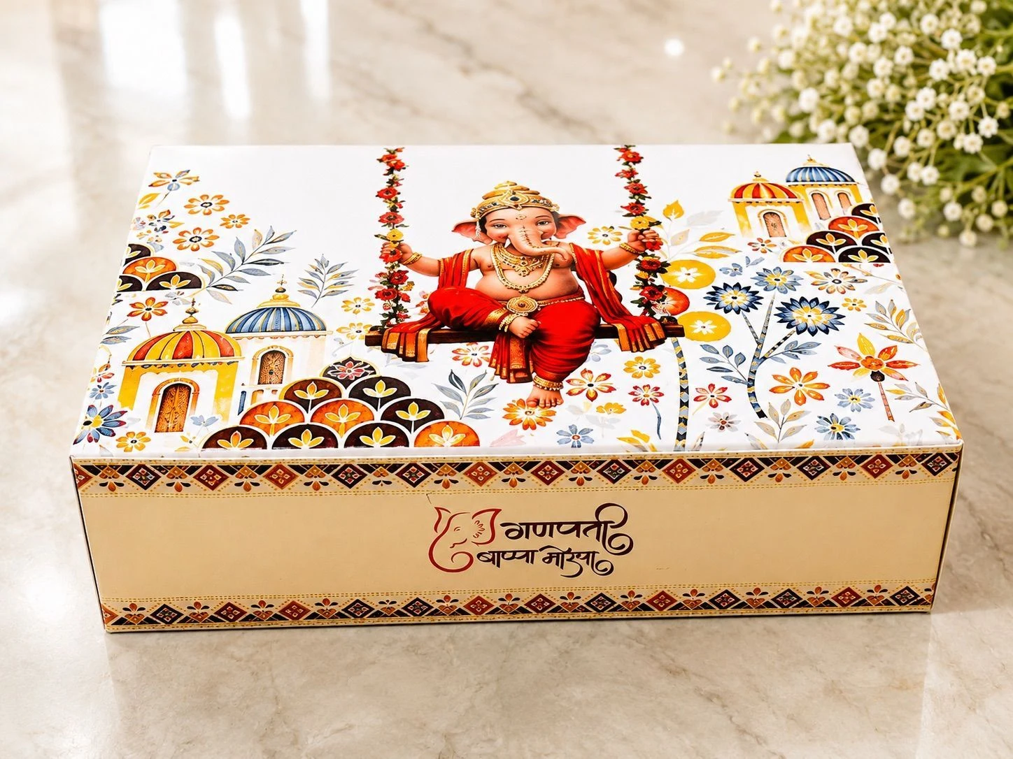 Ganpati special Edition Chocolate / Mithai Box 4 Cavity (10 pc) 3