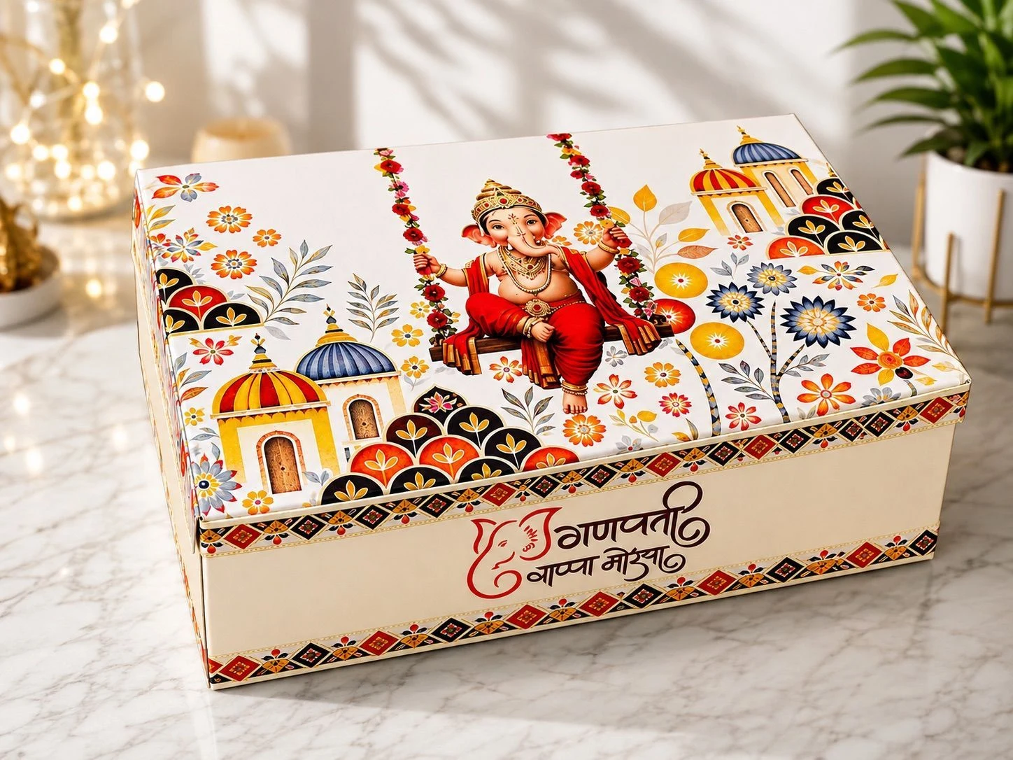 Ganpati special Edition Chocolate / Mithai Box 6 Cavity (10 pc) 3
