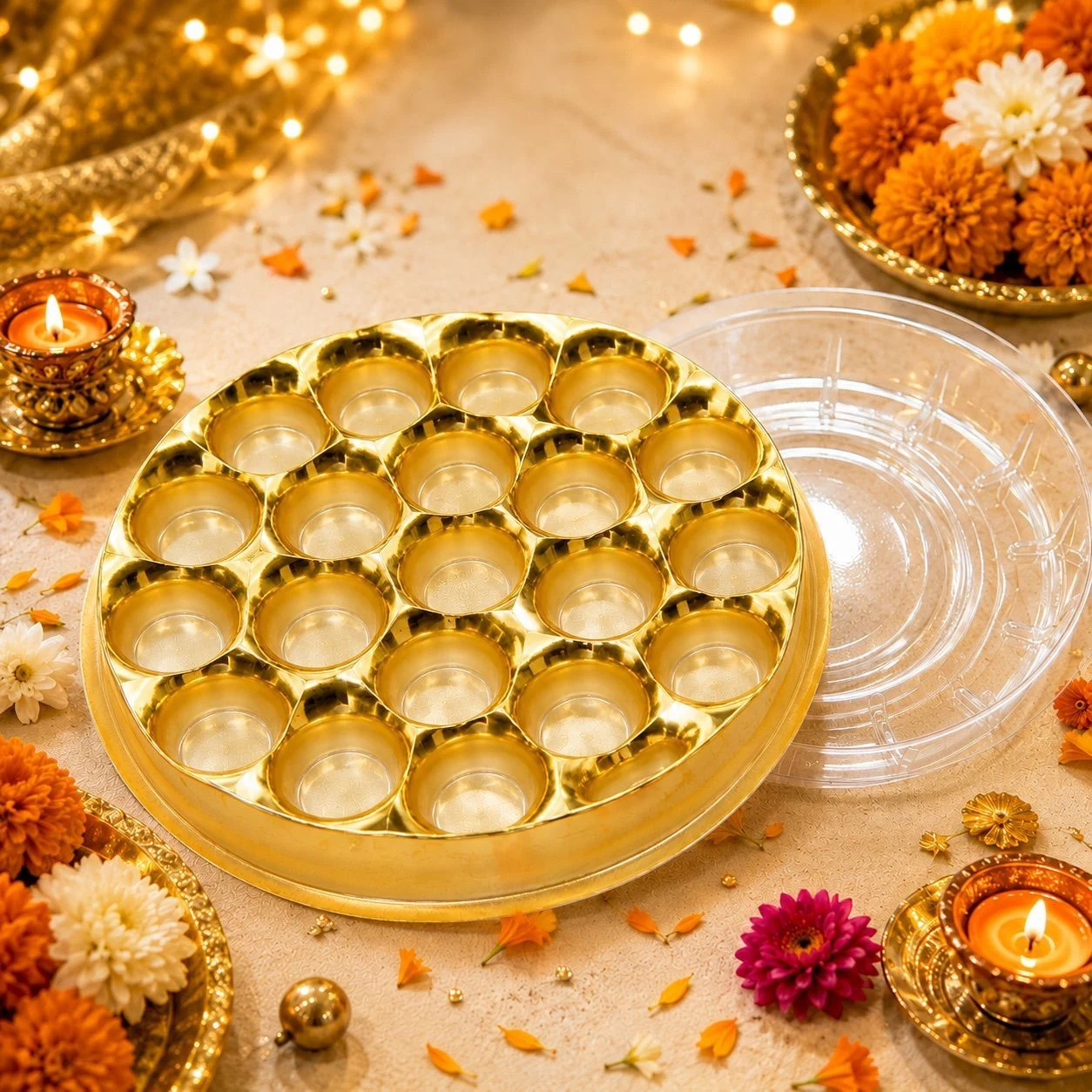 21 Cavity Modak Box with Lid 1