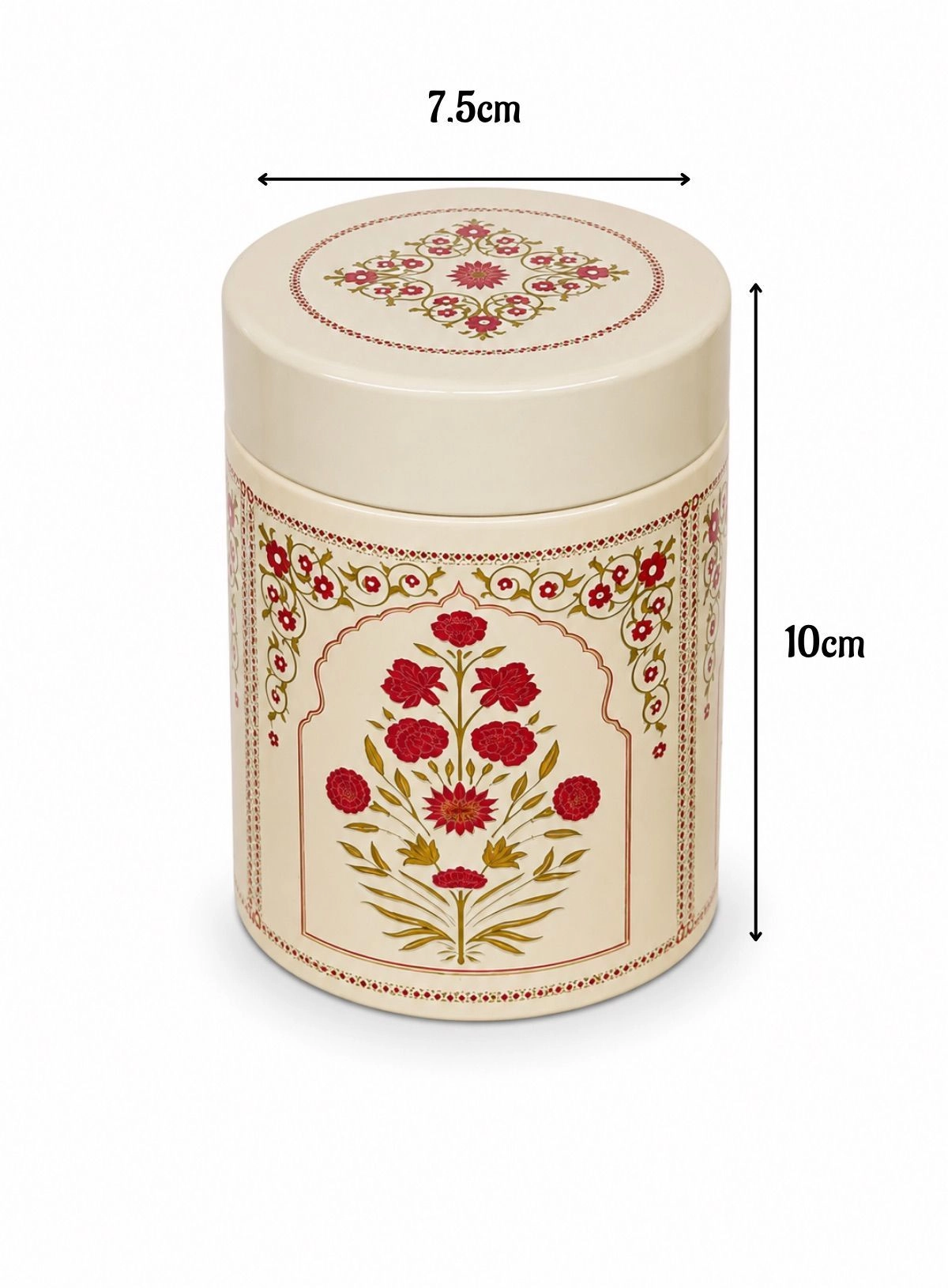 Small Tin Jar Cream (3x4 Inch) 3