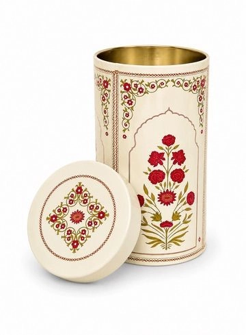Tall Tin Jar Cream (3x6 Inch) 2